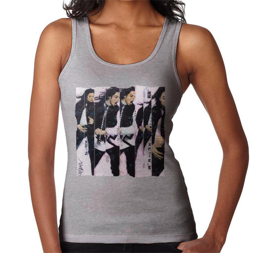 Sidney Maurer Original Portrait Of Michael Jackson 90s Womens Vest - Womens Vest
