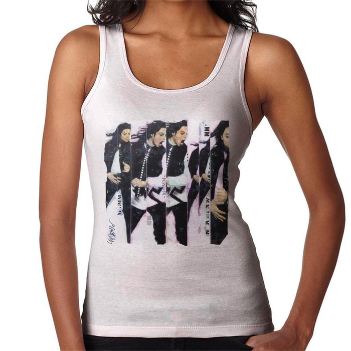 Sidney Maurer Original Portrait Of Michael Jackson 90s Womens Vest - Womens Vest