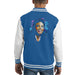 Sidney Maurer Original Portrait Of Michael Jackson Smile Kids Varsity Jacket - X-Small (3-4 yrs) / Royal/White - Kids Boys Varsity Jacket