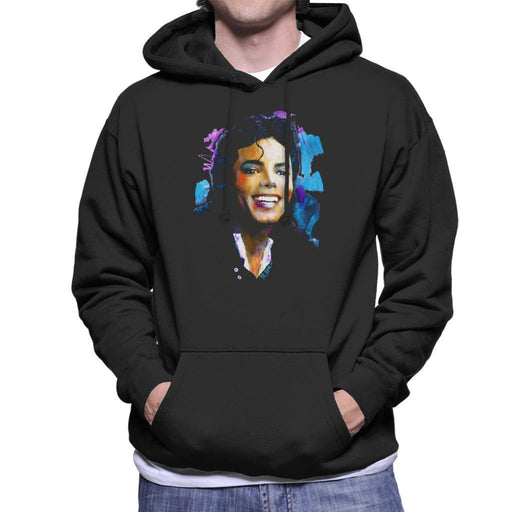 Sidney Maurer Original Portrait Of Michael Jackson Smile Mens Hooded Sweatshirt - Mens Hooded Sweatshirt