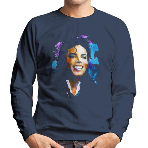 Sidney Maurer Original Portrait Of Michael Jackson Smile Mens Sweatshirt - Mens Sweatshirt