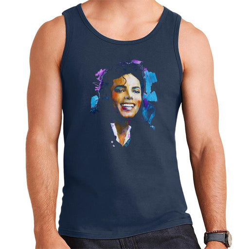 Sidney Maurer Original Portrait Of Michael Jackson Smile Mens Vest - Mens Vest
