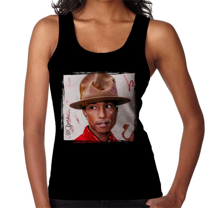 Sidney Maurer Original Portrait Of Pharrel Williams The Hat Women's Vest