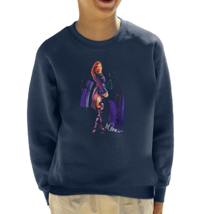 Sidney Maurer Original Portrait Of Rihanna Long Boots Kids Sweatshirt - Kids Boys Sweatshirt