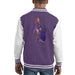 Sidney Maurer Original Portrait Of Rihanna Long Boots Kids Varsity Jacket - X-Small (3-4 yrs) / Purple/White - Kids Boys Varsity Jacket