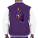 Sidney Maurer Original Portrait Of Rihanna Long Boots Mens Varsity Jacket - Small / Purple/White - Mens Varsity Jacket
