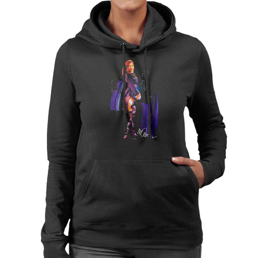 Sidney Maurer Original Portrait Of Rihanna Long Boots Womens Hooded Sweatshirt - Womens Hooded Sweatshirt