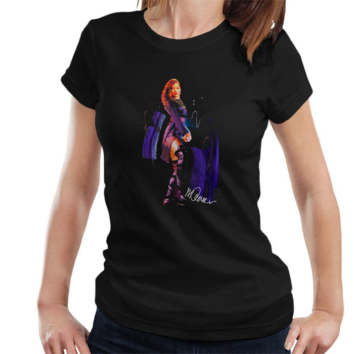 Sidney Maurer Original Portrait Of Rihanna Long Boots Womens T-Shirt - Womens T-Shirt