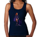 Sidney Maurer Original Portrait Of Rihanna Long Boots Womens Vest - Small / Navy Blue - Womens Vest