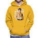 Sidney Maurer Original Portrait Of Sylvester Stallone Belt Mens Hooded Sweatshirt - Small / Gold - Mens Hooded Sweatshirt