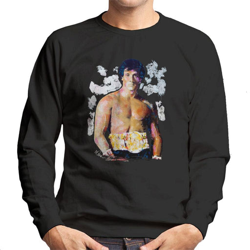 Sidney Maurer Original Portrait Of Sylvester Stallone Belt Mens Sweatshirt - Mens Sweatshirt