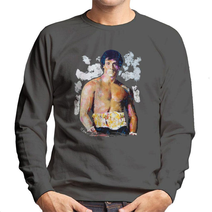 Sidney Maurer Original Portrait Of Sylvester Stallone Belt Mens Sweatshirt - Mens Sweatshirt