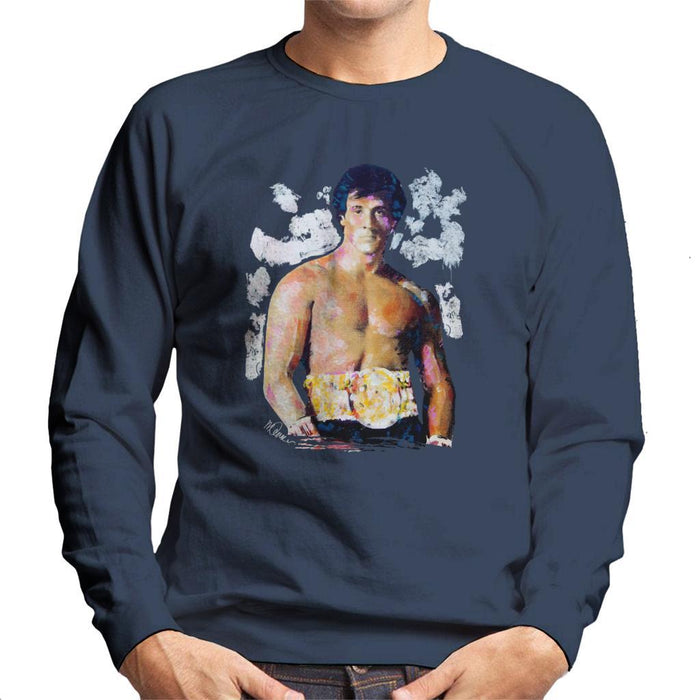 Sidney Maurer Original Portrait Of Sylvester Stallone Belt Mens Sweatshirt - Mens Sweatshirt