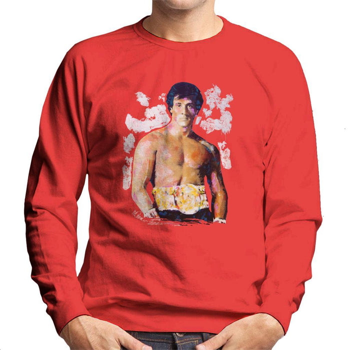 Sidney Maurer Original Portrait Of Sylvester Stallone Belt Mens Sweatshirt - Mens Sweatshirt