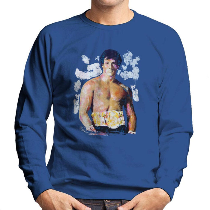 Sidney Maurer Original Portrait Of Sylvester Stallone Belt Mens Sweatshirt - Mens Sweatshirt