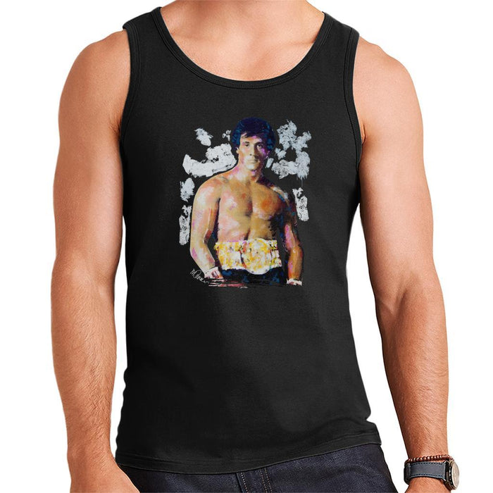 Sidney Maurer Original Portrait Of Sylvester Stallone Belt Mens Vest - Mens Vest