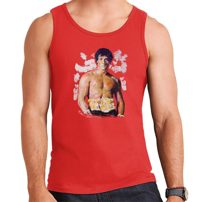 Sidney Maurer Original Portrait Of Sylvester Stallone Belt Mens Vest - Mens Vest