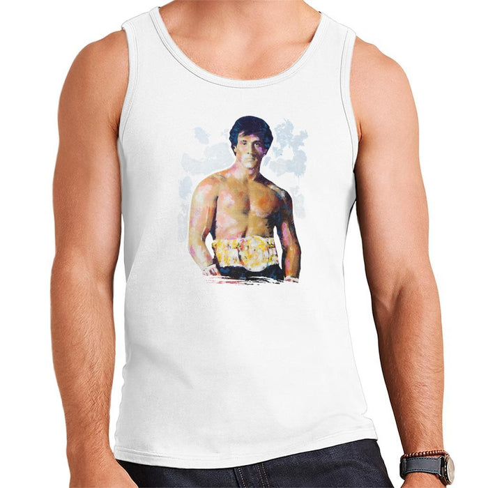Sidney Maurer Original Portrait Of Sylvester Stallone Belt Mens Vest - Mens Vest