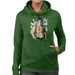 Sidney Maurer Original Portrait Of Sylvester Stallone Belt Womens Hooded Sweatshirt - Womens Hooded Sweatshirt