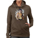 Sidney Maurer Original Portrait Of Sylvester Stallone Belt Womens Hooded Sweatshirt - Womens Hooded Sweatshirt