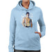 Sidney Maurer Original Portrait Of Sylvester Stallone Belt Womens Hooded Sweatshirt - Womens Hooded Sweatshirt