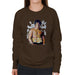 Sidney Maurer Original Portrait Of Sylvester Stallone Belt Womens Sweatshirt - Womens Sweatshirt