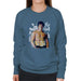Sidney Maurer Original Portrait Of Sylvester Stallone Belt Womens Sweatshirt - Womens Sweatshirt