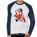 Sidney Maurer Original Portrait Of Sylvester Stallone Rocky IV Mens Baseball Long Sleeved T-Shirt - Mens Baseball Long Sleeved T-Shirt