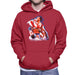 Sidney Maurer Original Portrait Of Sylvester Stallone Rocky IV Mens Hooded Sweatshirt - Mens Hooded Sweatshirt