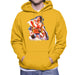 Sidney Maurer Original Portrait Of Sylvester Stallone Rocky IV Mens Hooded Sweatshirt - Small / Gold - Mens Hooded Sweatshirt