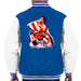 Sidney Maurer Original Portrait Of Sylvester Stallone Rocky IV Mens Varsity Jacket - Small / Royal/White - Mens Varsity Jacket
