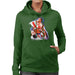 Sidney Maurer Original Portrait Of Sylvester Stallone Rocky IV Womens Hooded Sweatshirt - Womens Hooded Sweatshirt
