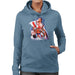 Sidney Maurer Original Portrait Of Sylvester Stallone Rocky IV Womens Hooded Sweatshirt - Womens Hooded Sweatshirt