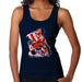 Sidney Maurer Original Portrait Of Sylvester Stallone Rocky IV Womens Vest - Small / Navy Blue - Womens Vest