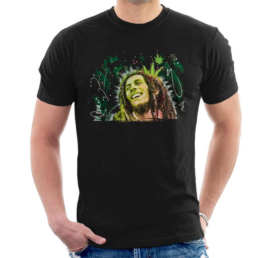 Sidney Maurer Original Portrait Of Bob Marley Smile Mens T-Shirt - Mens T-Shirt
