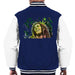 Sidney Maurer Original Portrait Of Bob Marley Smile Mens Varsity Jacket - Small / Navy/White - Mens Varsity Jacket