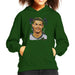 Sidney Maurer Original Portrait Of Cristiano Ronaldo Closeup Kids Hooded Sweatshirt - Kids Boys Hooded Sweatshirt