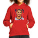 Sidney Maurer Original Portrait Of Cristiano Ronaldo Closeup Kids Hooded Sweatshirt - Kids Boys Hooded Sweatshirt