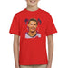Sidney Maurer Original Portrait Of Cristiano Ronaldo Closeup Kids T-Shirt - Kids Boys T-Shirt