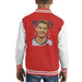 Sidney Maurer Original Portrait Of Cristiano Ronaldo Closeup Kids Varsity Jacket - Kids Boys Varsity Jacket