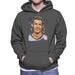 Sidney Maurer Original Portrait Of Cristiano Ronaldo Closeup Mens Hooded Sweatshirt - Mens Hooded Sweatshirt