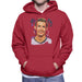 Sidney Maurer Original Portrait Of Cristiano Ronaldo Closeup Mens Hooded Sweatshirt - Mens Hooded Sweatshirt