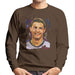 Sidney Maurer Original Portrait Of Cristiano Ronaldo Closeup Mens Sweatshirt - Mens Sweatshirt