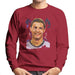 Sidney Maurer Original Portrait Of Cristiano Ronaldo Closeup Mens Sweatshirt - Mens Sweatshirt
