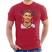 Sidney Maurer Original Portrait Of Cristiano Ronaldo Closeup Mens T-Shirt - Mens T-Shirt