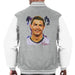 Sidney Maurer Original Portrait Of Cristiano Ronaldo Closeup Mens Varsity Jacket - Mens Varsity Jacket