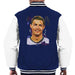 Sidney Maurer Original Portrait Of Cristiano Ronaldo Closeup Mens Varsity Jacket - Mens Varsity Jacket