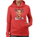 Sidney Maurer Original Portrait Of Cristiano Ronaldo Closeup Womens Hooded Sweatshirt - Womens Hooded Sweatshirt