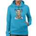 Sidney Maurer Original Portrait Of Cristiano Ronaldo Closeup Womens Hooded Sweatshirt - Womens Hooded Sweatshirt