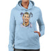 Sidney Maurer Original Portrait Of Cristiano Ronaldo Closeup Womens Hooded Sweatshirt - Womens Hooded Sweatshirt